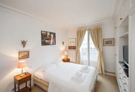 Large 2-bedroom with balcony in front of the Invalides