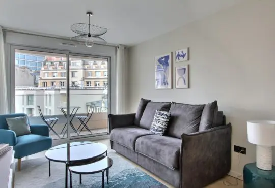 Appartement meublé Appartement 1 chambre avec balcon et climatisation proche Tour Eiffel
