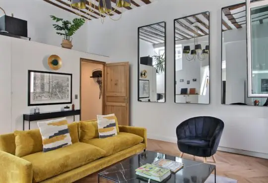 Appartement meublé 2 chambres design dans le Marais