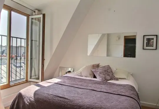 2 bedroom apartment with A/C, terrace and stunning view of Paris