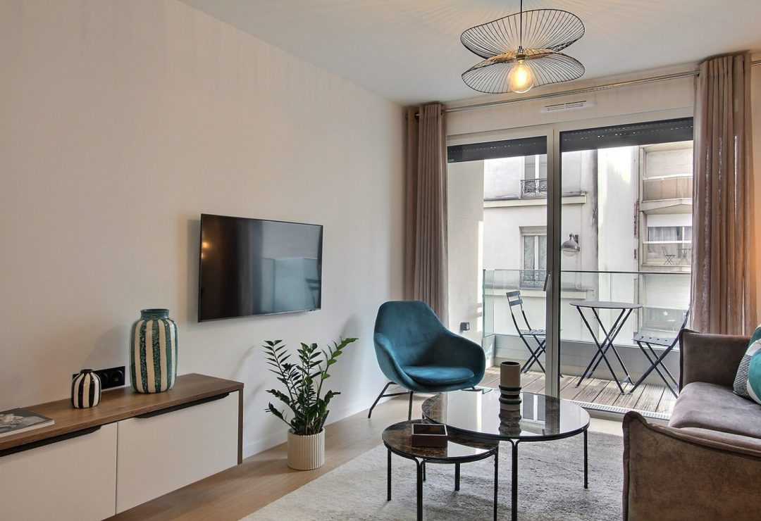 1-bedroom apartment with balcony and air conditioning near the Eiffel Tower