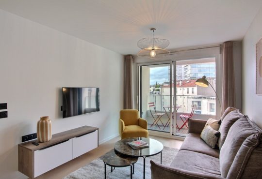 Furnished apartment 1-bedroom apartment with balcony and air conditioning near the Eiffel Tower